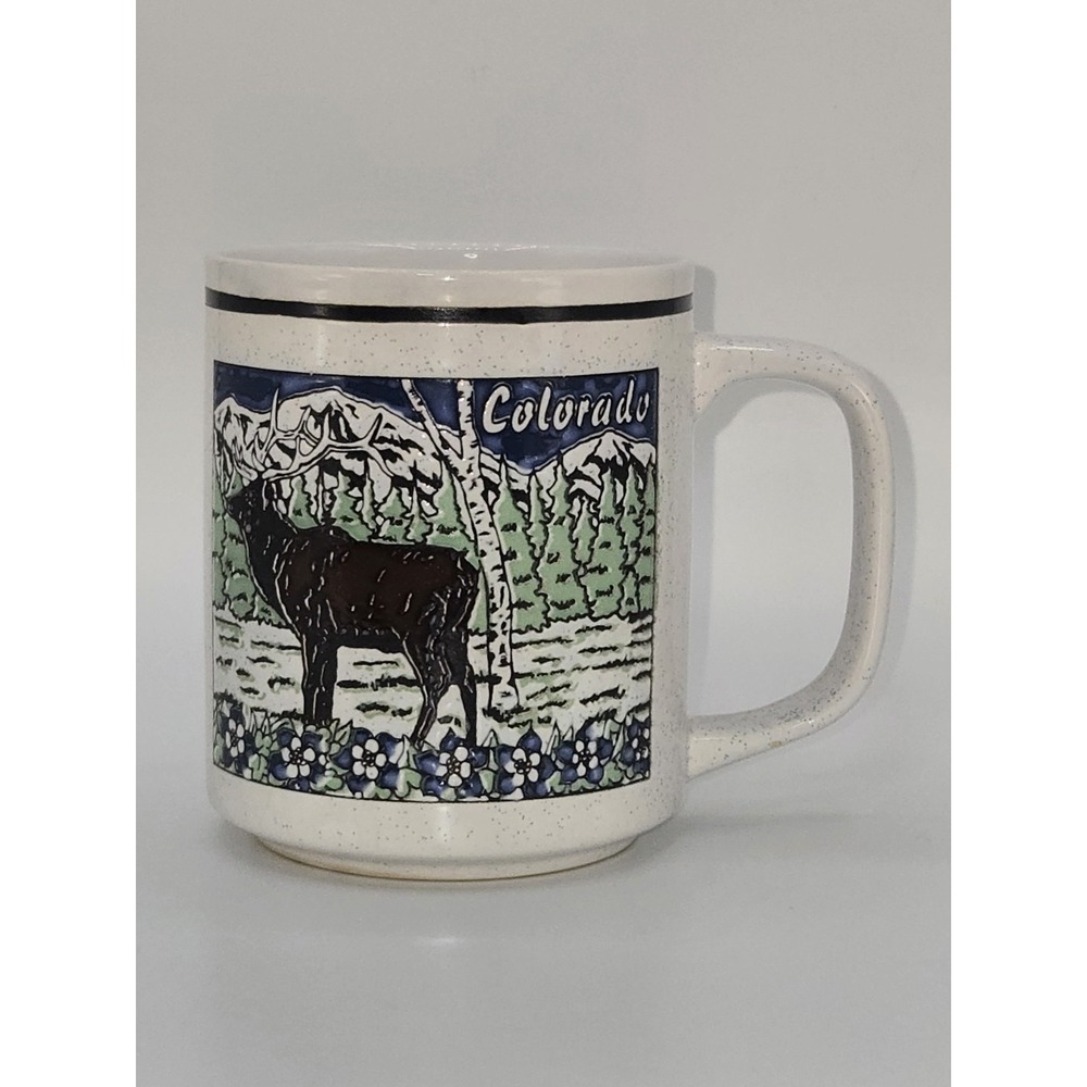 Colorado State Facts Souvenir Elk Coffee‎ Mug